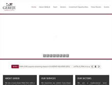 Tablet Screenshot of gerejecorpfinance.com